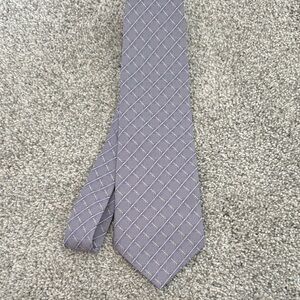 British Oxford 100% Silk Tie Purple